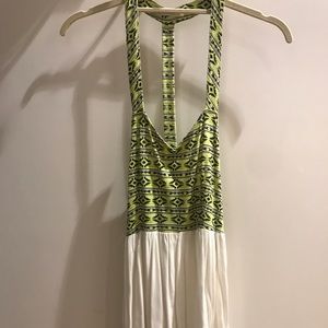 LF Millau Green / White Cut Out Dress